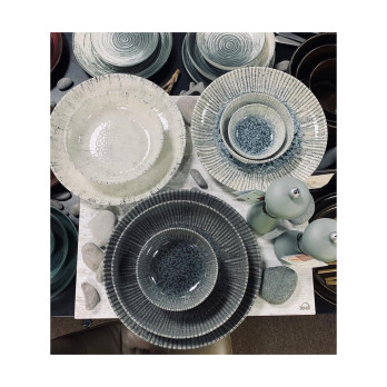 Салатник полуглубокий Porland Iris Grey, 13 см