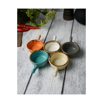 Мини-диш с ручкой Porland Seasons Turquoise, 7х13 см 