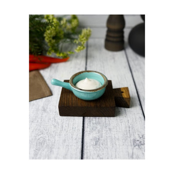 Мини-диш с ручкой Porland Seasons Turquoise, 7х13 см 