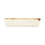 Блюдо прямоугольное Porland Seasons Beige, 16х10 см 