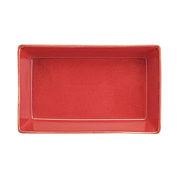 Блюдо прямоугольное Porland Seasons Red, 16х10 см 