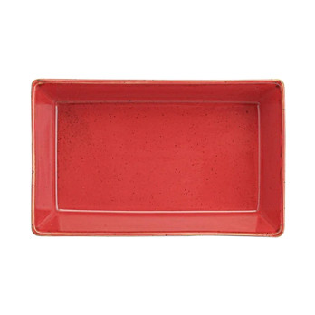 Блюдо прямоугольное Porland Seasons Red, 16х10 см 