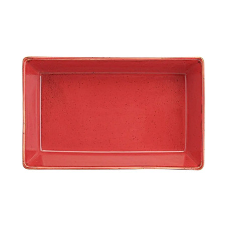 Блюдо прямоугольное Porland Seasons Red, 16х10 см 