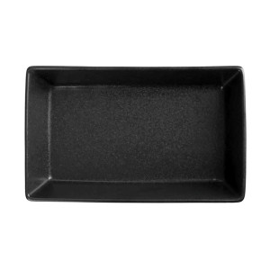 Блюдо прямоугольное Porland Seasons Black, 16х10 см