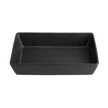 Блюдо прямоугольное Porland Seasons Black, 16х10 см 