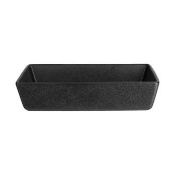 Блюдо прямоугольное Porland Seasons Black, 16х10 см 