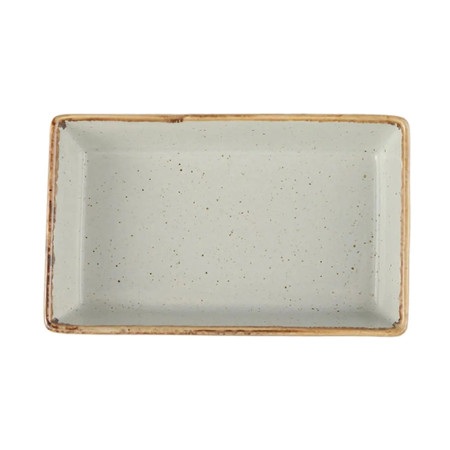 Блюдо прямоугольное Porland Seasons Grey, 16х10 см 