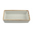 Блюдо прямоугольное Porland Seasons Grey, 16х10 см 
