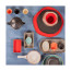 Блюдо прямоугольное Porland Seasons Red, 16х10 см 