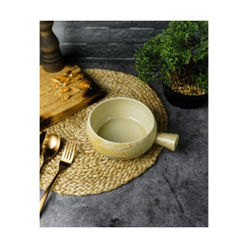 Салатник с ручкой Porland Stoneware Pearl, 14 см 