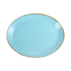 Блюдо овальное Porland Seasons Turquoise, 24х19 см