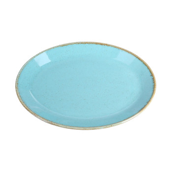 Блюдо овальное Porland Seasons Turquoise, 24х19 см 