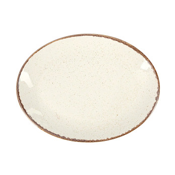 Блюдо овальное Porland Seasons Beige, 24х19 см 