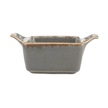 Соусник квадратный Porland Seasons Dark Grey, 7х10 см 