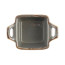 Соусник квадратный Porland Seasons Dark Grey, 7х10 см 