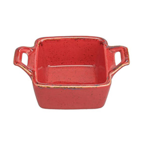 Соусник квадратный Porland Seasons Red, 7х10 см