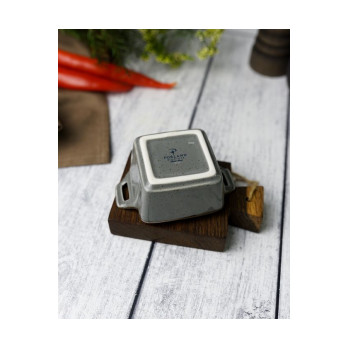 Соусник квадратный Porland Seasons Dark Grey, 7х10 см 