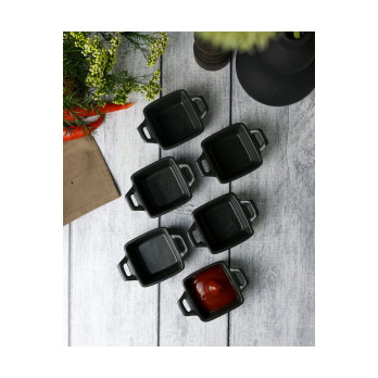 Соусник квадратный Porland Seasons Black, 7х10 см  