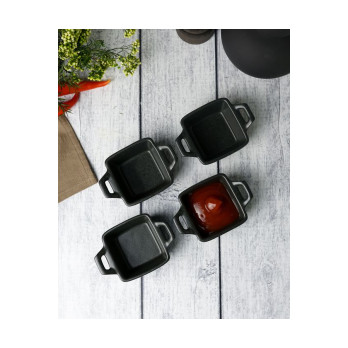 Соусник квадратный Porland Seasons Black, 7х10 см  