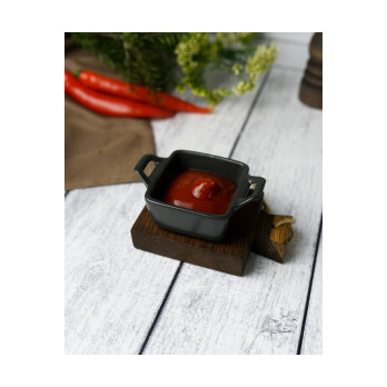 Соусник квадратный Porland Seasons Black, 7х10 см  