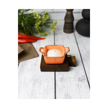 Соусник квадратный Porland Seasons Orange, 7х10 см