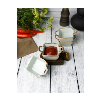 Соусник квадратный Porland Seasons Grey, 7х10 см