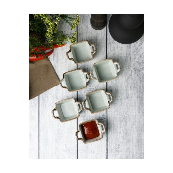 Соусник квадратный Porland Seasons Grey, 7х10 см