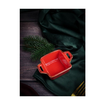 Соусник квадратный Porland Seasons Red, 7х10 см 