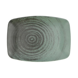 Блюдо прямоугольное Porland Lykke Green, 32х23 см