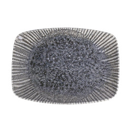 Блюдо прямоугольное Porland Iris Grey, 32х23 см