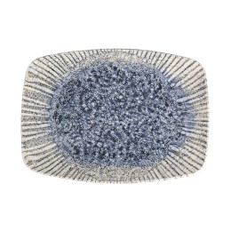 Блюдо прямоугольное Porland Iris Blue, 32х23 см