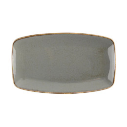 Блюдо прямоугольное Porland Seasons Dark Grey, 31х18 см 