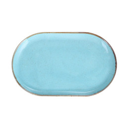 Плато овальное Porland Seasons Turquoise, 32х20 см 