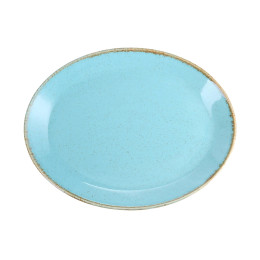 Блюдо овальное Porland Seasons Turquoise, 31х24 см