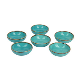 Набор соусников Porland Seasons Turquoise, 10 см, 6 шт.