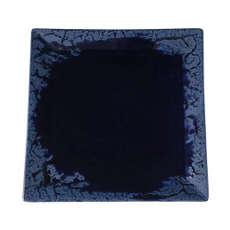 Тарелка квадратная Porland Ethos Root Blue, 18 см