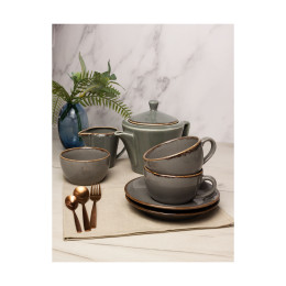 Чайный сервиз Porland Seasons Dark Grey, 5 предметов, кружка 200 мл.