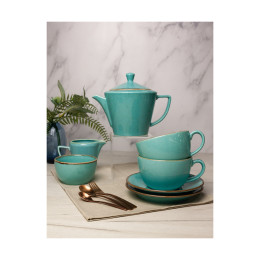 Чайный сервиз Porland Seasons Turquoise, 5 предметов, кружка 340 мл.