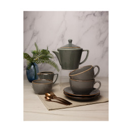 Чайный сервиз Porland Seasons Dark Grey, 5 предметов, кружка 340 мл.