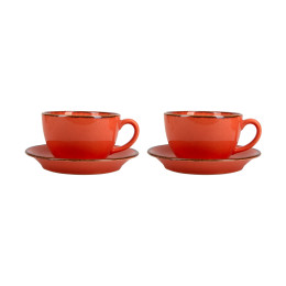 Набор чайных пар Porland Seasons Orange, 340 мл, 2 шт.